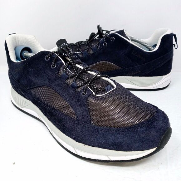 *READ* LL Bean Men's Blue Suede Mesh Breathable Comfort Walking Sneakers Size 11 - Picture 1 of 10
